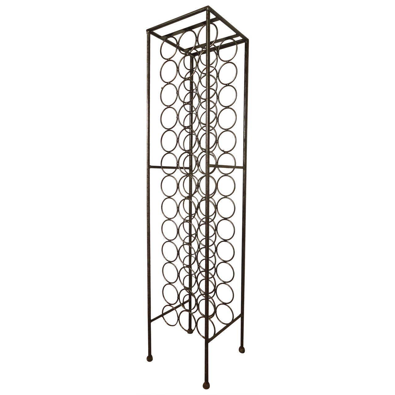 Mid Century Style Italian 39Bottle Wine Rack For Sale at 1stDibs
