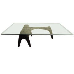 Mid Century Adrian Pearsall Coffee Table with Glass Top 5