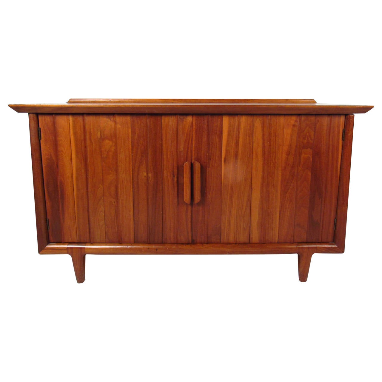 Mid Century Modern Raised Edge American Walnut Cabinet By Heritage Mid Century Modern Raised Edge American Walnut Cabinet By Heritage Henredon For At 1stdibs