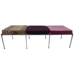 Wild Three-Seat Mid Century Bench 12