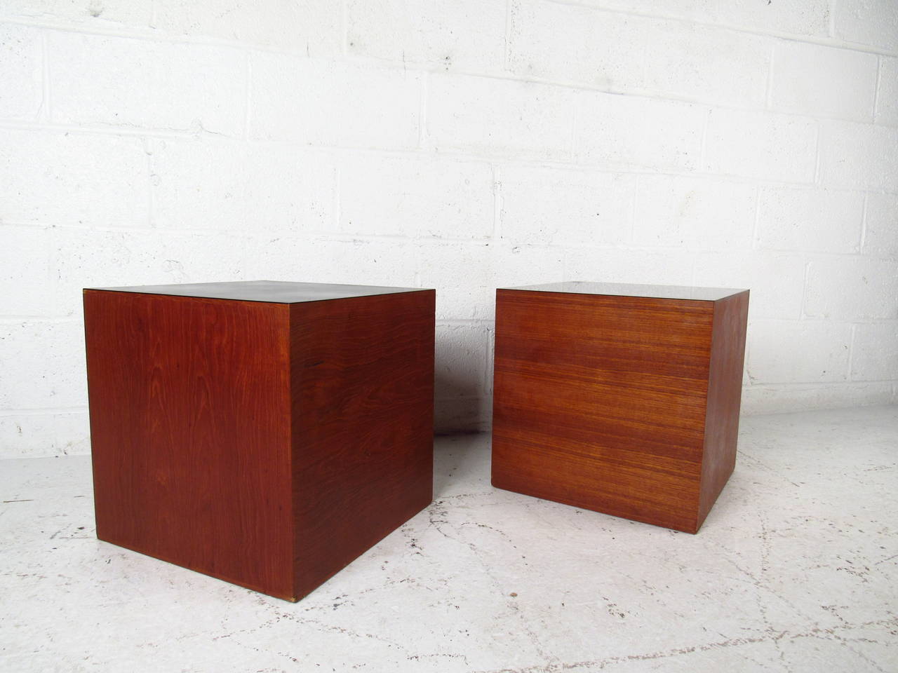 Mid Century Teak End Tables For Sale at 1stDibs