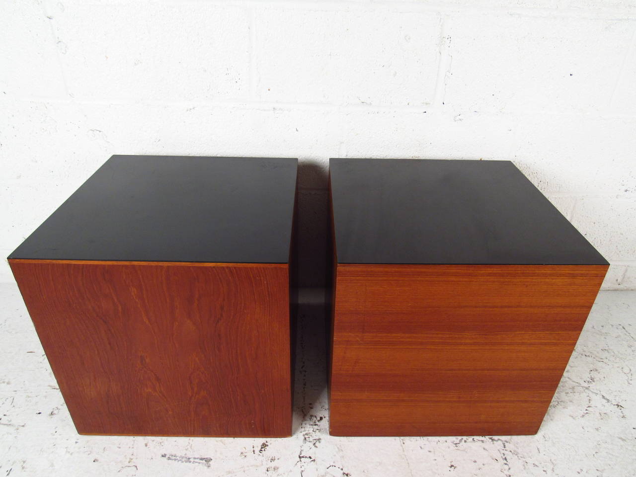 Mid Century Teak End Tables For Sale at 1stDibs