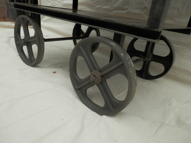 galvanized cart
