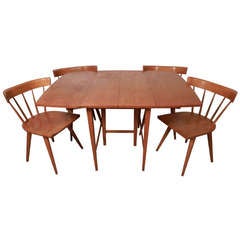 Outstanding Mid-Century Modern Dining Set by Paul McCobb with Leaves