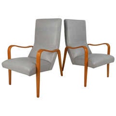 Thonet High Back Lounge Chairs