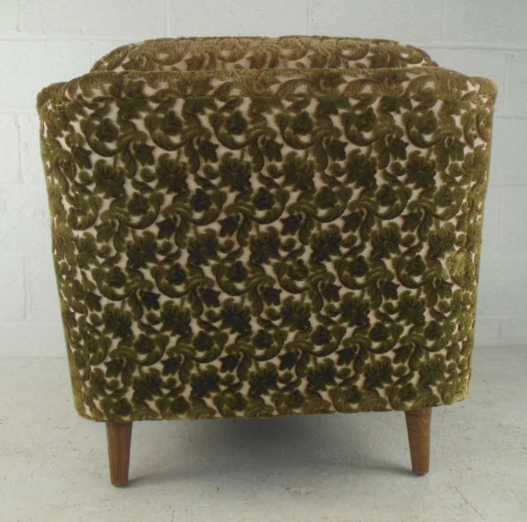 Mid-Century Modern Selig Monroe Lounge Chair & Ottoman