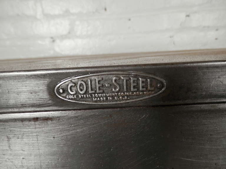 Industrial Cole Steel Vintage Flat File Cabinet