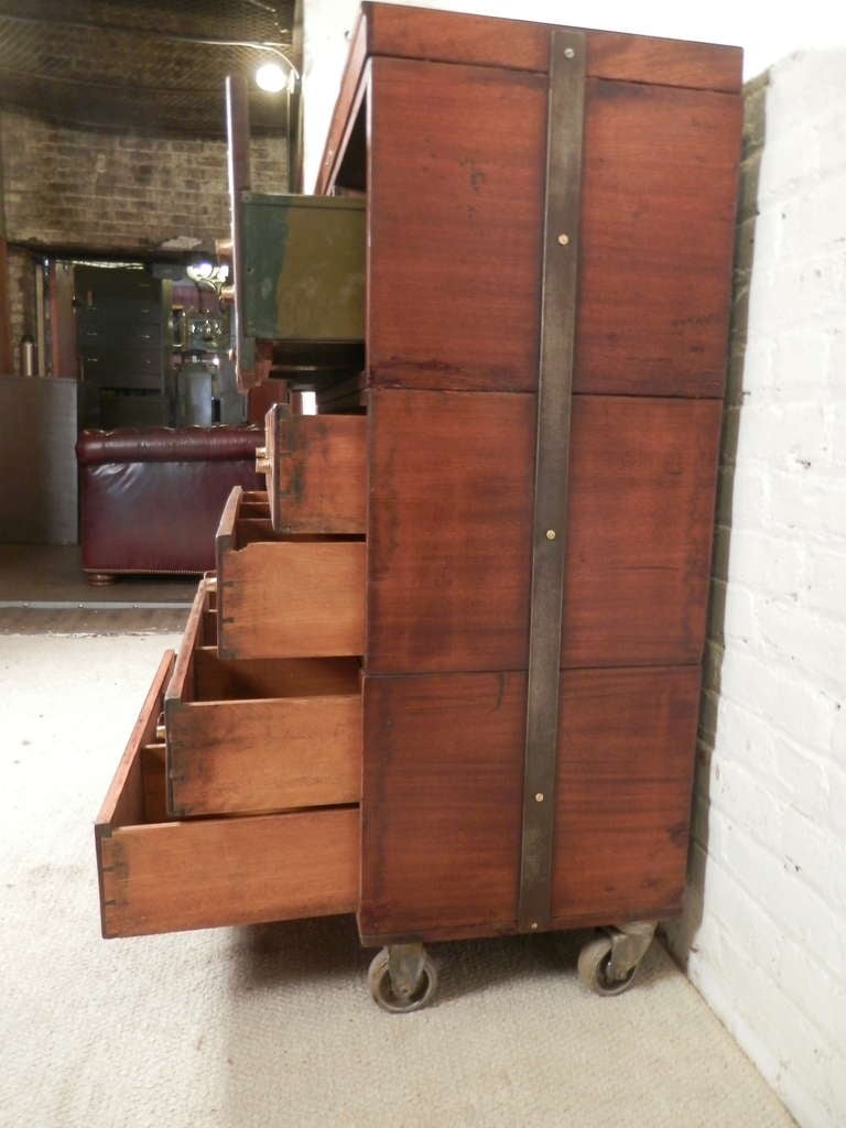 Rare Stack Library File Cabinet On Casters 3