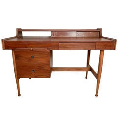 Vintage Refinished Mid-Century Desk By Hooker