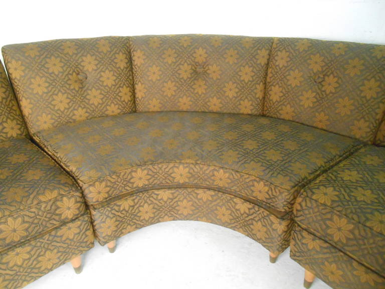 Fabric Vintage Modern Corner Sofa