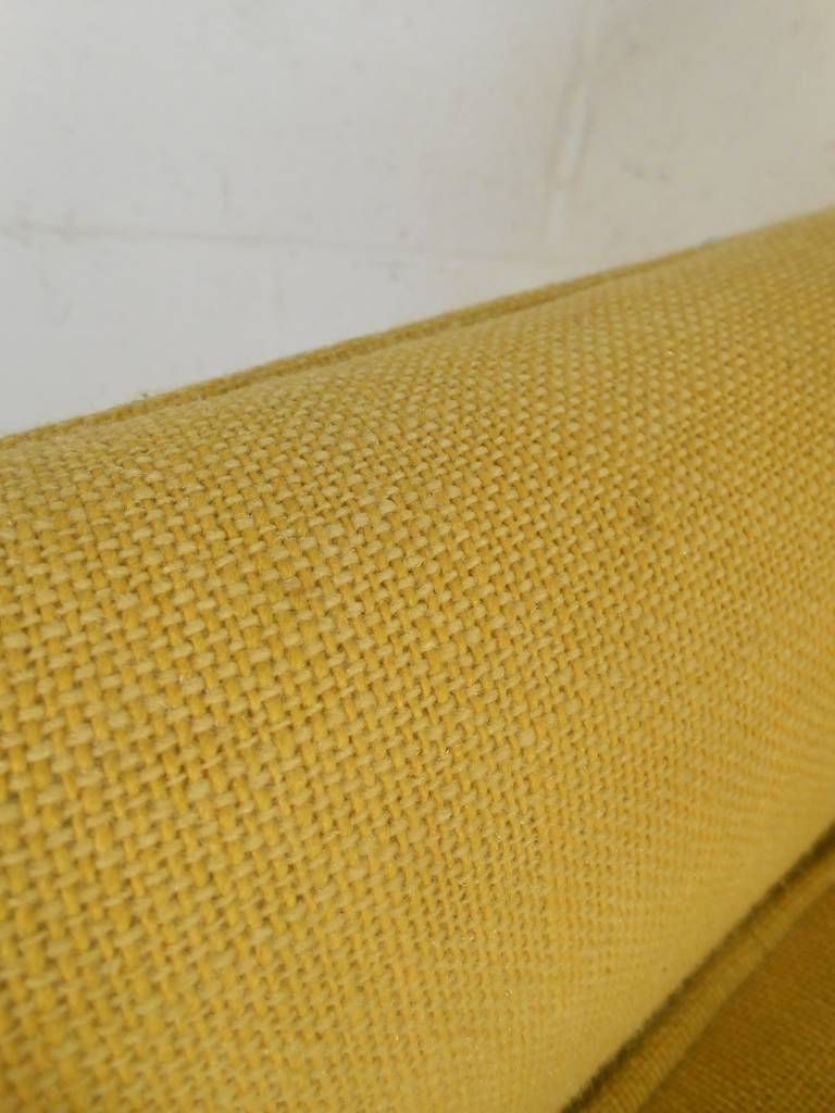 Fabric Mid-Century Lounge Chair and Ottoman