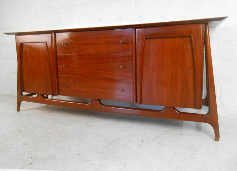 Mid-20th Century Mid-Century Modern Nine-Drawer Dresser after Piet Hein