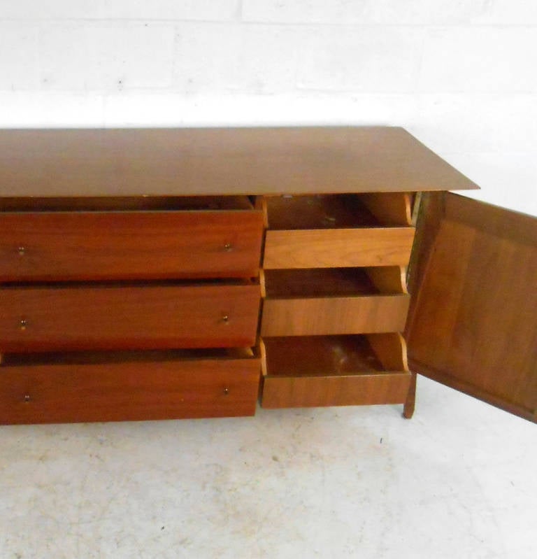 American Mid-Century Modern Nine-Drawer Dresser after Piet Hein