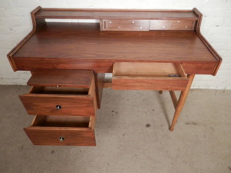 American Refinished Mid-Century Desk By Hooker