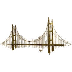Golden Gate Bridge Wall Sculpture by C. Jere