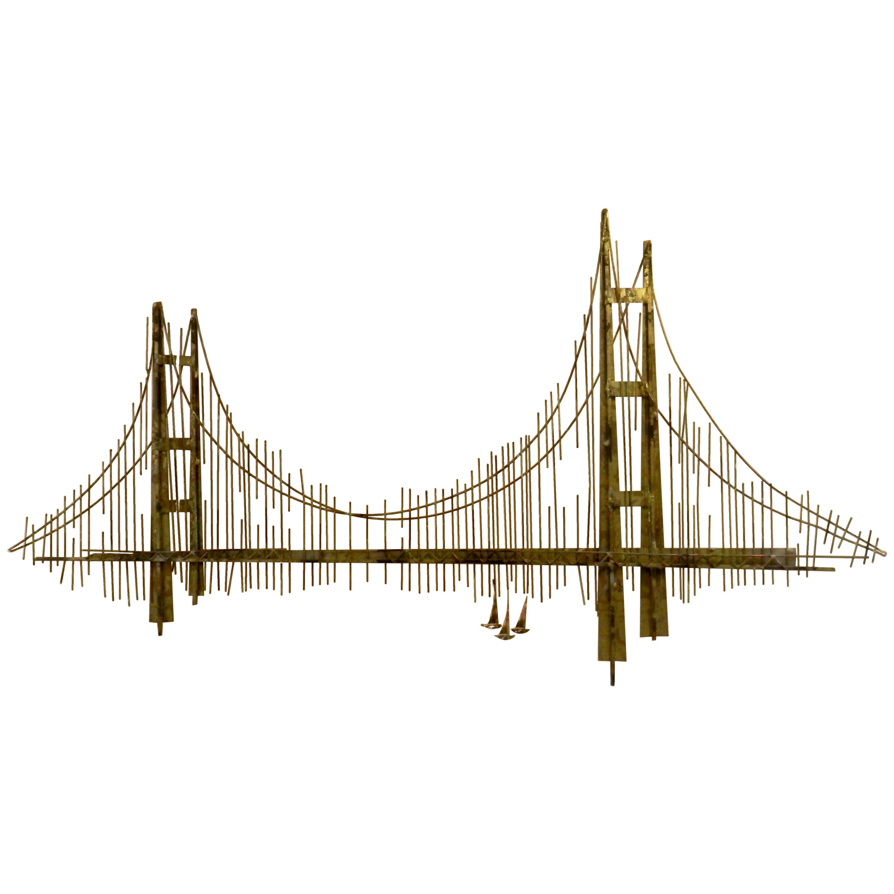 Golden Gate Bridge Wall Sculpture by C. Jere