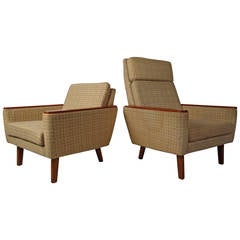 Mid-Century "Mama and Papa" Danish Armchairs 9
