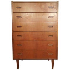 Teak Highboy Dresser