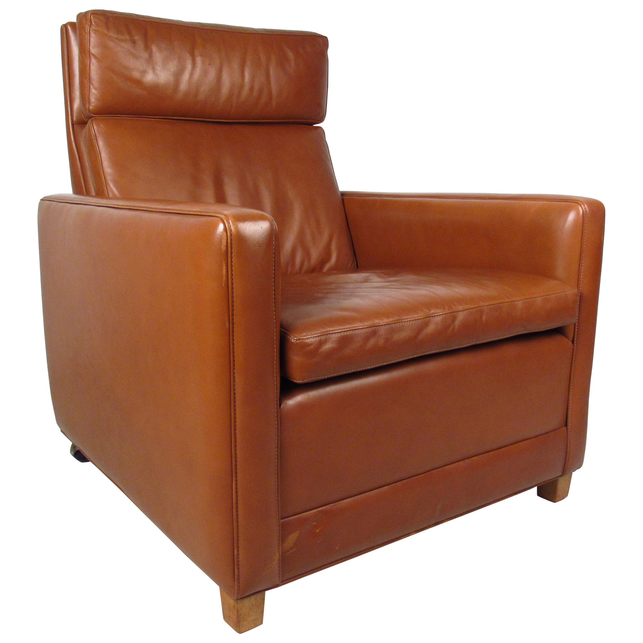 Fauteuil de salon en cuir Brge Mogensen