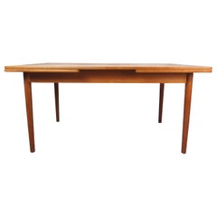 Mid-Century Modern Draw-Leaf Oak Dining Table by Hans Wegner for Andreas Tuck