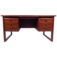 Exquisite Mid-Century Modern Rosewood Executive Desk