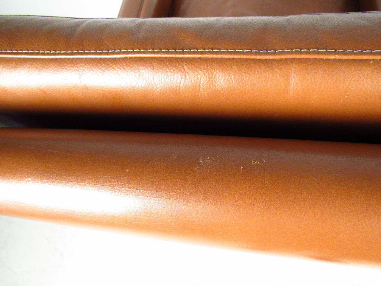 Børge Mogensen Leather Lounge Chair For Sale 2