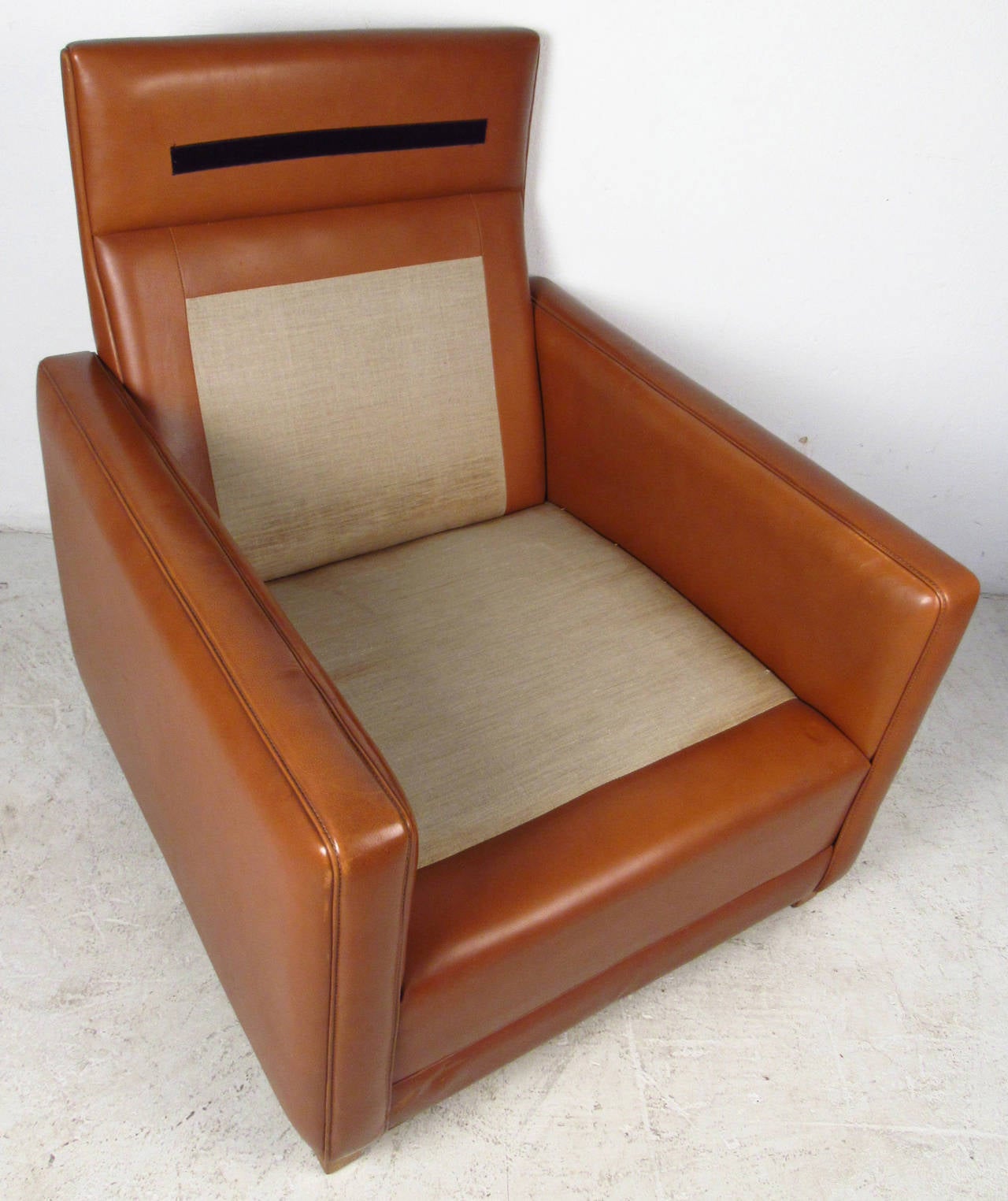 Børge Mogensen Leather Lounge Chair For Sale 1
