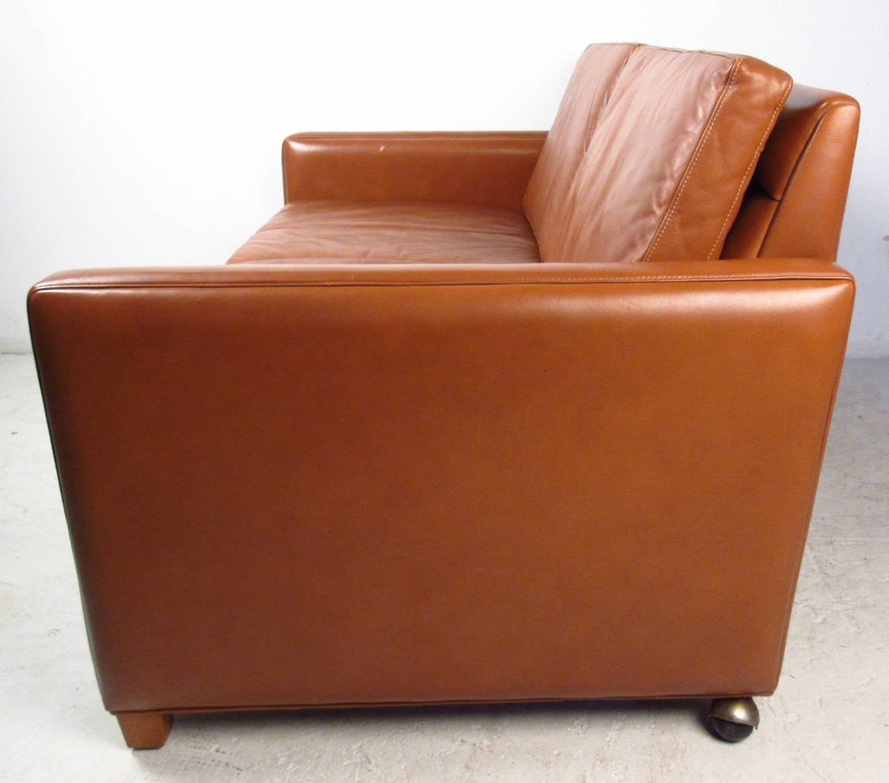 Mid-Century Modern Mid-Century Børge Mogensen Leather Two-Seat Sofa