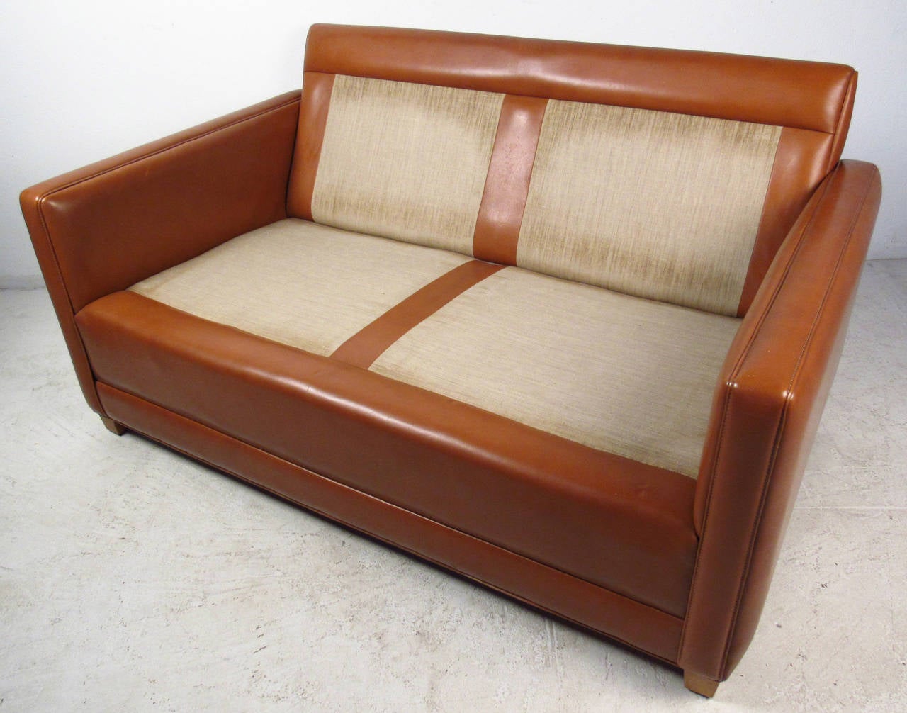 Mid-Century Børge Mogensen Leather Two-Seat Sofa 1