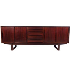 Exquisite Mid-Century Rosewood Sled Leg Sideboard by Arne Vodder