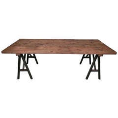 Vintage Large Industrial Style Table