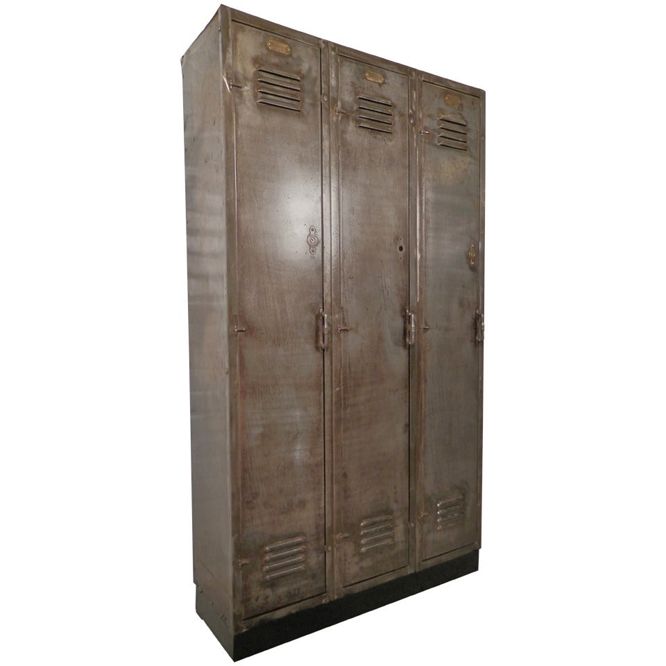 Large Three Locker Unit