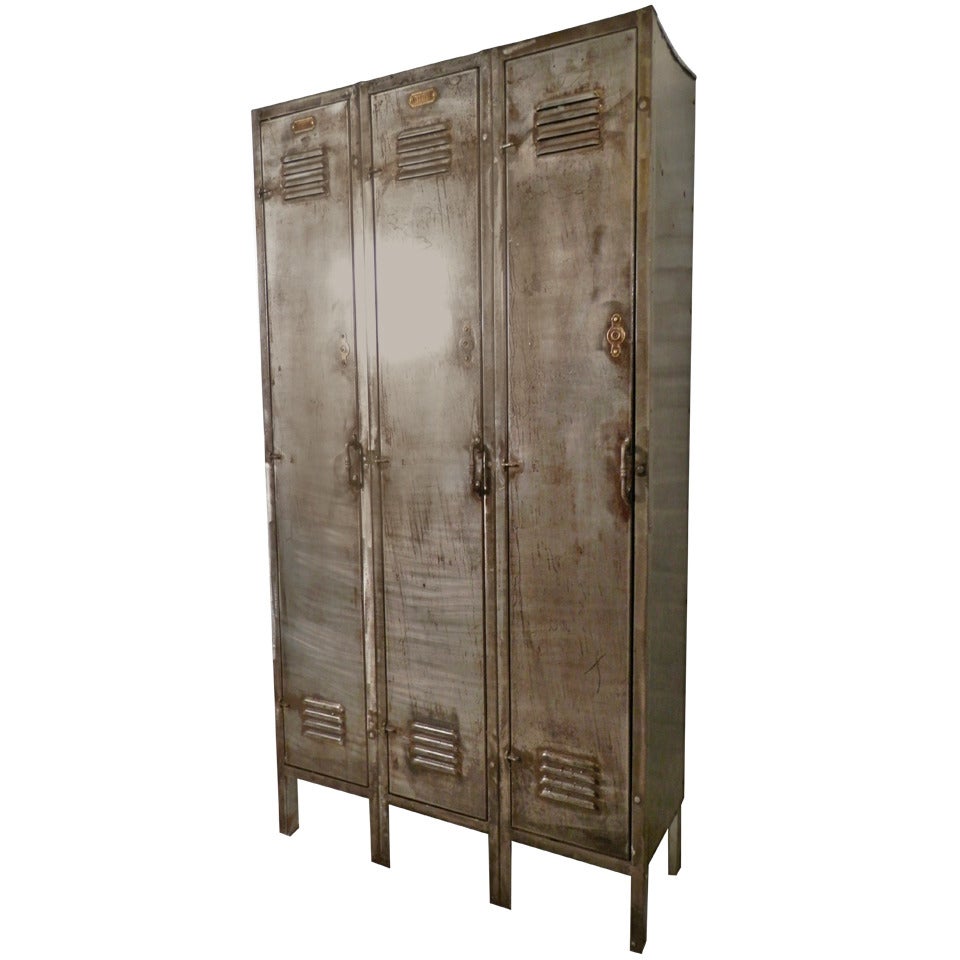 Vintage Three Door Locker