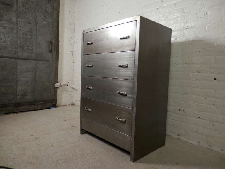 American Restored Metal Dresser By Simmons