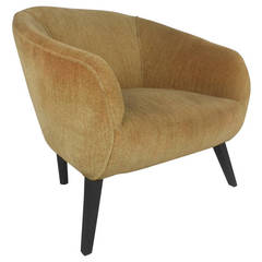 Vintage Mid-Century Upholstered Arm Chair
