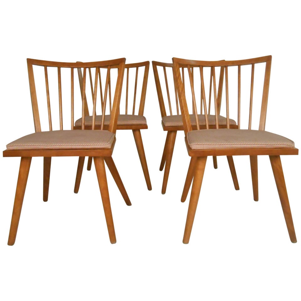 Leslie Diamond Dining Chairs by Conant Ball
