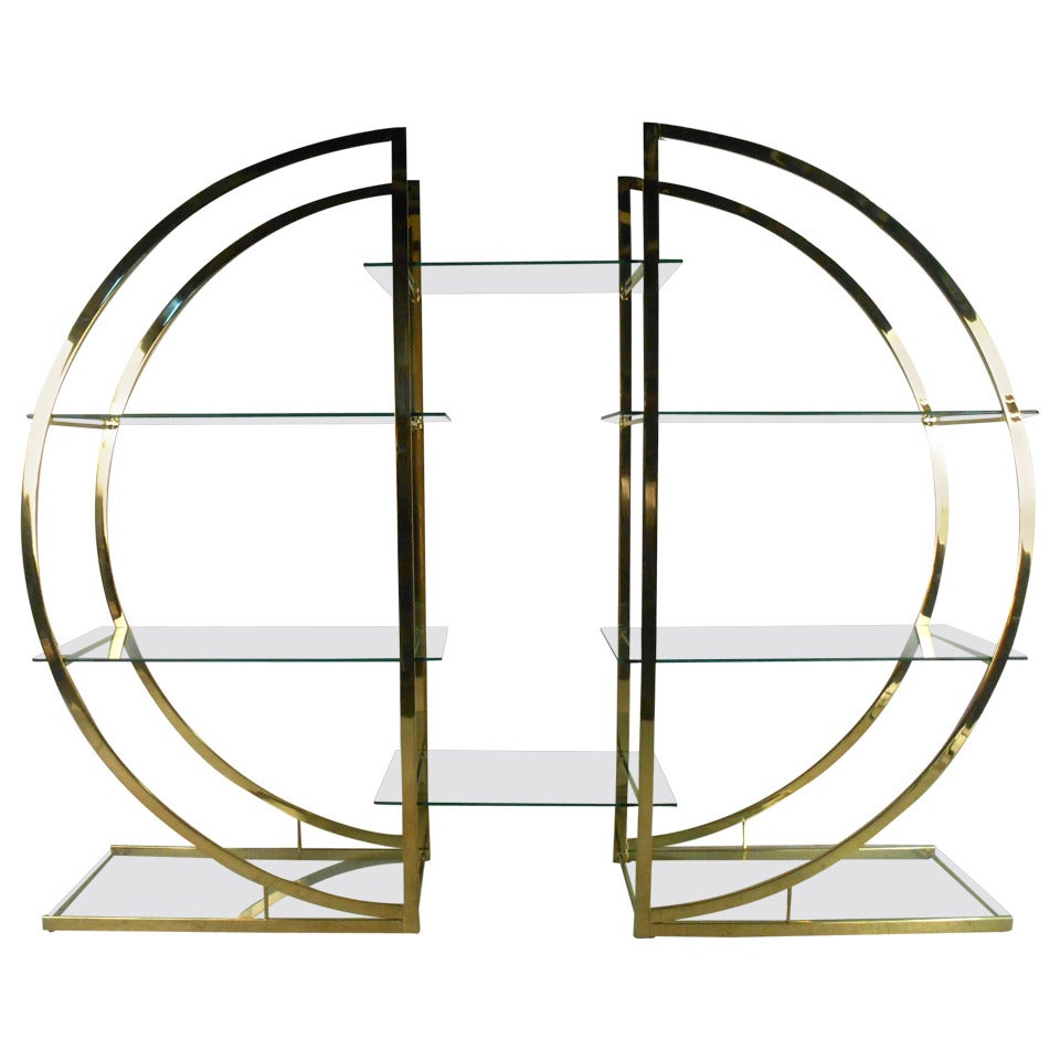 Impressive Milo Baughman Mid-Century Etagere