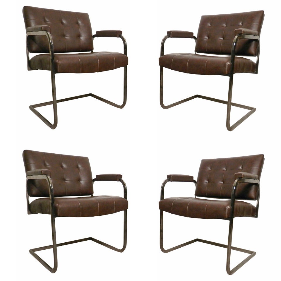 Tufted Mid-Century Chairs by Patrician For Sale