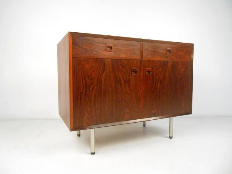 Matching Pair of Danish Rosewood Cabinets In Good Condition In Brooklyn, NY