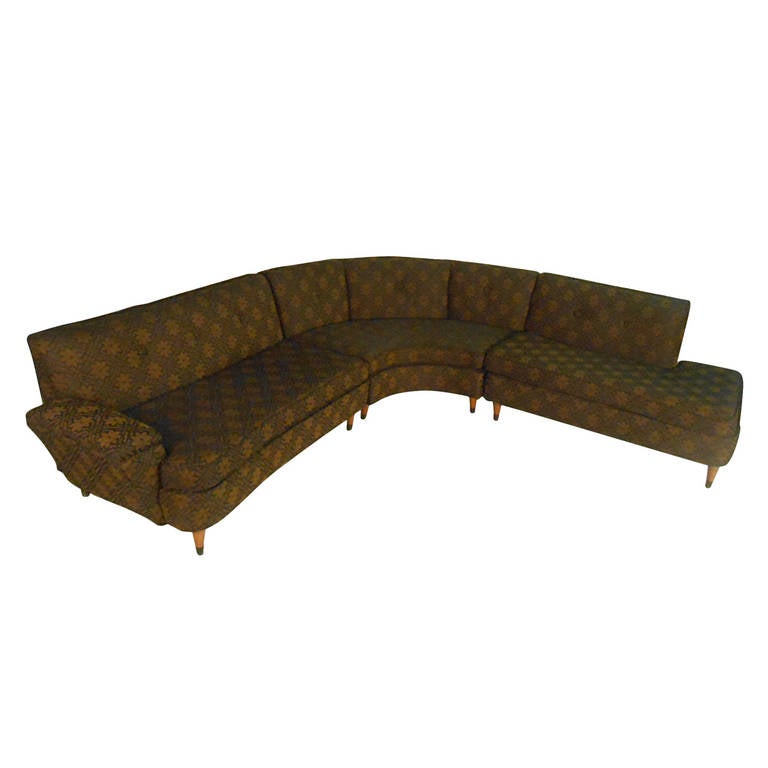 Vintage Modern Corner Sofa For Sale at 1stdibs