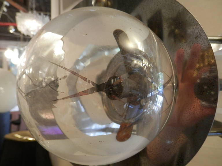 Mid-20th Century Mid-Century Italian Hanging Lamp w/ Glass Globes