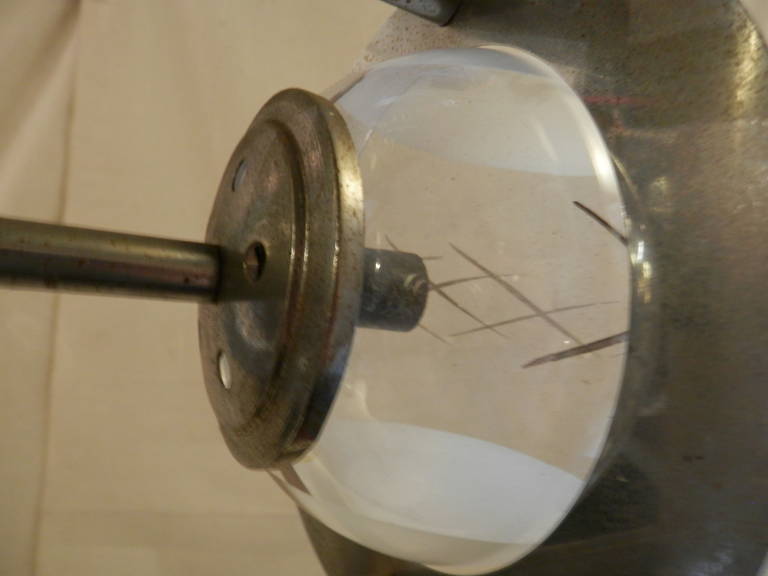 Mid-Century Italian Hanging Lamp w/ Glass Globes 4