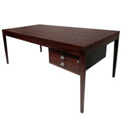 Vintage Danish Rosewood Diplomat Desk By Finn Juhl