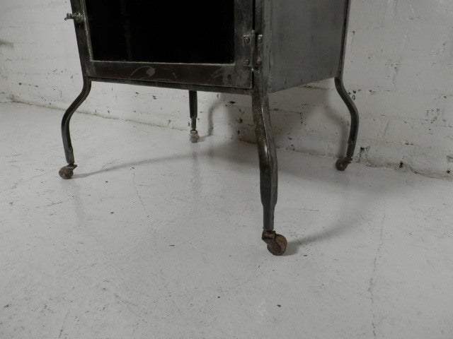 Early To Mid Century Industrial Metal Dental Cabinet 5
