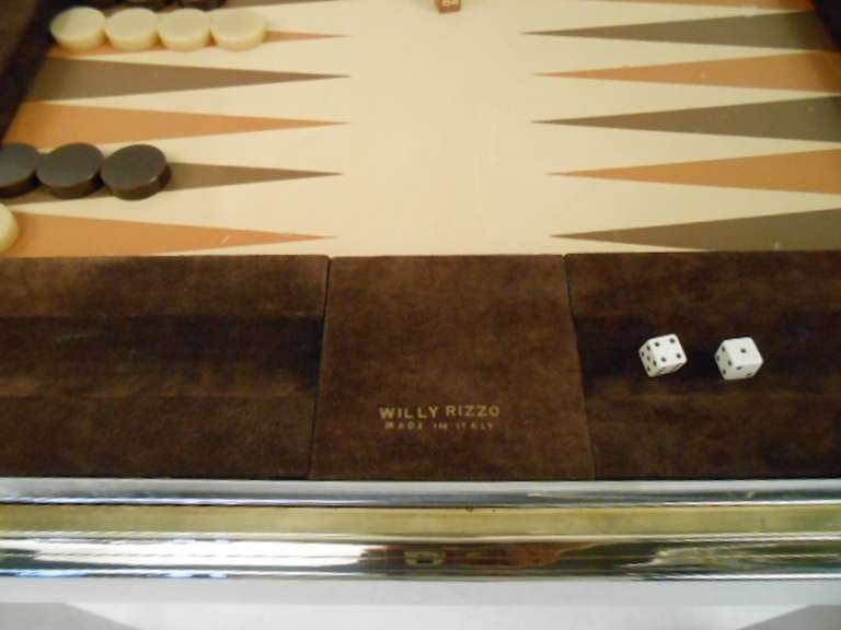 Italian Willy Rizzo Backgammon Table