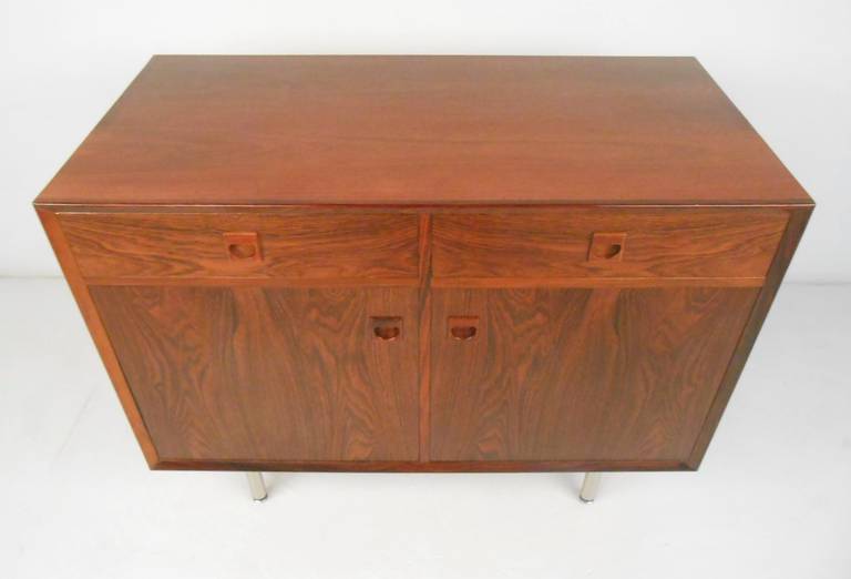 Mid-20th Century Matching Pair of Danish Rosewood Cabinets