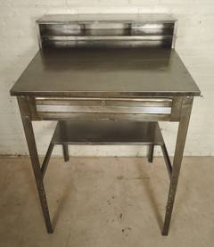 Vintage Metal Hostess Station Desk