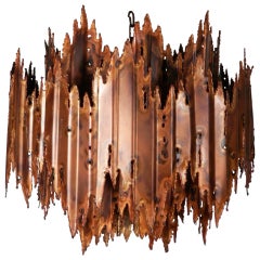 Spectacular Brutalist Lamp by Tom Greene