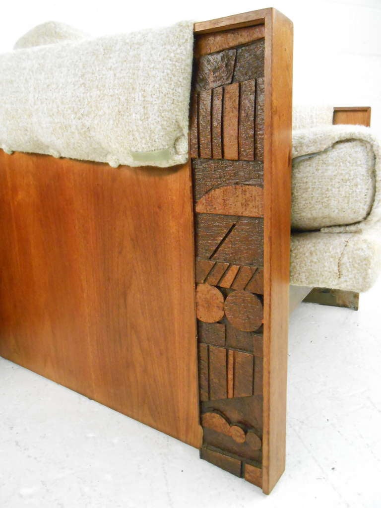 Mid-20th Century Pair of Brutalist Lounge Chairs