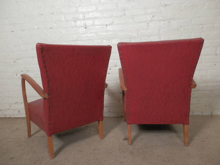 Mid-20th Century Thonet Style Italian Armchairs For Sale